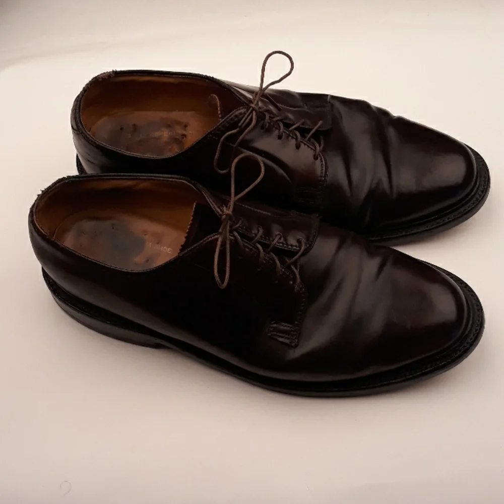 FLORSHEIM Imperial Dark Brown Leather SHELL Sz 9 E Mens Dress Shoes‎